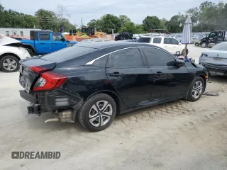 2017 Honda Civic LX with VIN 2HGFC2F56HH539666, listed as a Copart auction lot 58782925 with 108,319 mi miles and Salvage title. Bid and sale history available at DreamBid. Image 3.