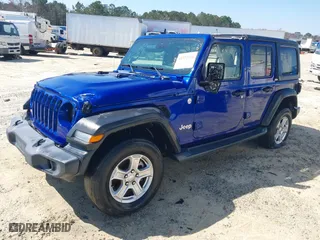 2020 Jeep Wrangler Unlimited Sport S with VIN 1C4HJXDN8LW164323, listed as a IAAI auction lot 41333664 with 48824 miles. Bid and sale history available at carsss.com. Image 18.