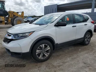 2019 Honda CR-V LX with VIN 2HKRW5H3XKH411672, listed as a Copart auction lot 51619395 with 43,629 mi miles and Salvage Title. Bid and sale history available at carsss.com. Image 1.