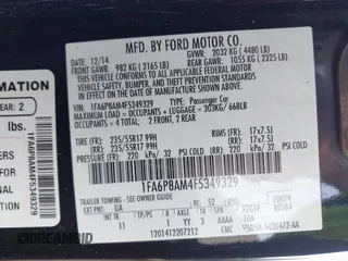 2015 Ford Mustang V6 with VIN 1FA6P8AM4F5349329, listed as a IAAI auction lot 41699016 with 112,008 mi miles and . Bid and sale history available at DreamBid. Image 9.