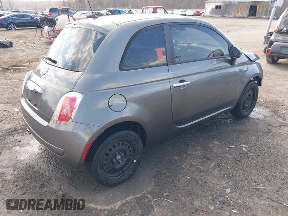 2013 FIAT 500 Pop with VIN 3C3CFFARXDT709480, listed as a IAAI auction lot 41851049 with 126,334 mi miles. Bid and sale history available at carsss.com. Image 4.
