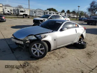 2003 Nissan 350Z Enthusiast with VIN JN1AZ34D93T100516, listed as a Copart auction lot 87251054 with 104,719 mi miles and Salvage Title. Bid and sale history available at carsss.com. Image 1.