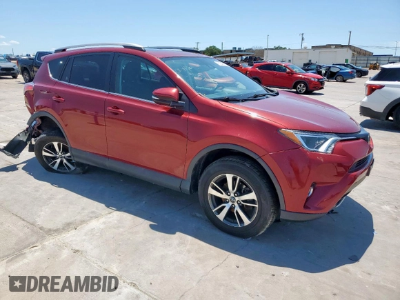 2018 Toyota RAV4 XLE with VIN 2T3WFREV0JW489613, listed as a Copart auction lot 61245005 with 46,253 mi miles and Salvage title. Bid and sale history available at DreamBid. Image 4.