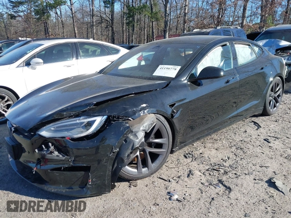 2021 Tesla Model S Long Range z VIN 5YJSA1E50MF438864, wystawiony jako IAAI lot #41190778 z przebiegiem Nie podano mil oraz . Historia ofert i sprzedaży dostępna na DreamBid. Obrazek 2.