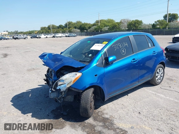 2009 Toyota Yaris with VIN JTDKT903X95257701, listed as a IAAI auction lot 41796420 with 86,953 mi miles. Bid and sale history available at carsss.com. Image 2.