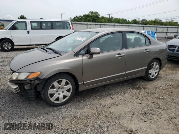 2008 Honda Civic LX z VIN 2HGFA16598H304128, wystawiony jako Copart lot #57183015 z przebiegiem 191 601 mil mil oraz Szkoda całkowita • Salvage title. Historia ofert i sprzedaży dostępna na DreamBid. Obrazek 1.
