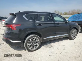 2023 Hyundai Santa Fe Calligraphy with VIN 5NMS5DALXPH499586, listed as a Copart auction lot 54236845 with 59,257 mi miles and Salvage title. Bid and sale history available at DreamBid. Image 3.