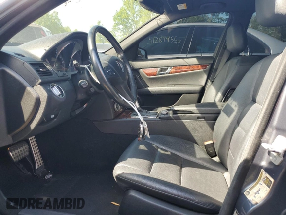 2011 Mercedes-Benz C 300 Sport with VIN WDDGF8BB9BR165933, listed as a Copart auction lot 55478725 with 135,734 mi miles and Salvage title. Bid and sale history available at DreamBid. Image 7.
