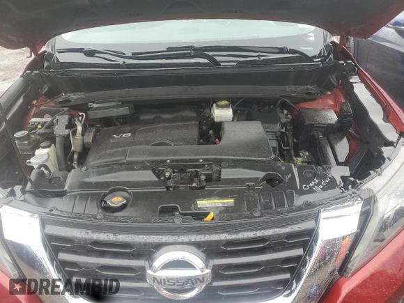2018 Nissan Pathfinder S with VIN 5N1DR2MM8JC620865, listed as a Copart auction lot 58672415 with 131,647 mi miles and Clean title. Bid and sale history available at DreamBid. Image 11.