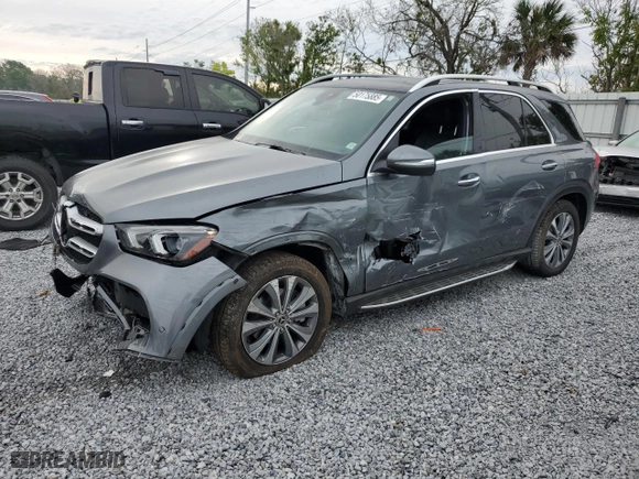 2020 Mercedes-Benz GLE with VIN 4JGFB4KB3LA137065, listed as a Copart auction lot 50175885 with 56,836 mi miles and Salvage Title. Bid and sale history available at carsss.com. Image 1.