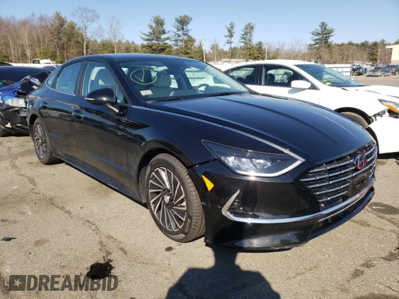 2021 Hyundai Sonata Hybrid SEL with VIN KMHL34JJ1MA034981, listed as a Copart auction lot 38107862 with 8,662 mi miles. Bid and sale history available at carsss.com. Image 1.