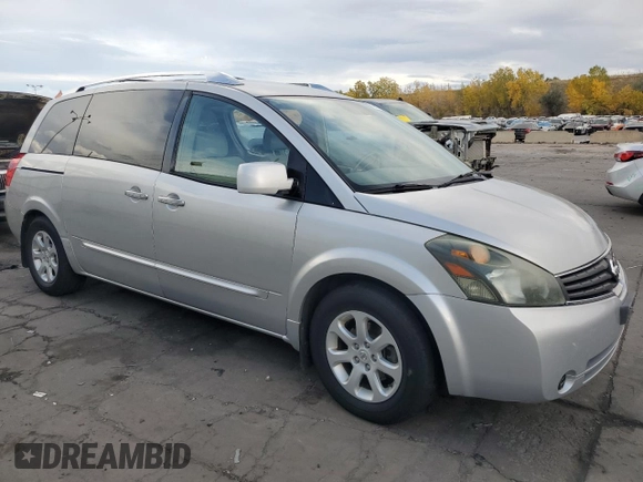 2008 Nissan Quest SL with VIN 5N1BV28U98N113033, listed as a Copart auction lot 75962404 with 132,666 mi miles and Clean Title. Bid and sale history available at carsss.com. Image 4.