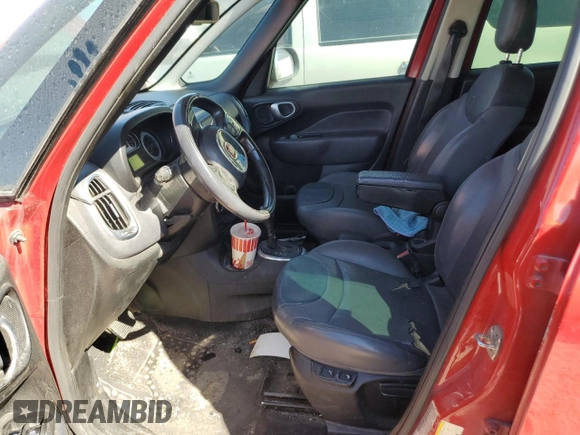 2015 FIAT 500L Lounge with VIN ZFBCFACH5FZ030864, listed as a Copart auction lot 76831154 with 119,647 mi miles and Salvage Title. Bid and sale history available at carsss.com. Image 7.