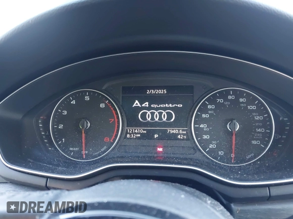 2017 Audi A4 Premium z VIN WAUANAF47HN039038, wystawiony jako IAAI lot #41439609 z przebiegiem 121 410 mil mil oraz . Historia ofert i sprzedaży dostępna na DreamBid. Obrazek 7.