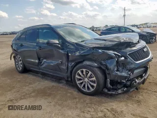 2020 Cadillac XT4 FWD Sport with VIN 1GYFZER45LF146781, listed as a Copart auction lot 59043685 with 65,177 mi miles and Salvage title. Bid and sale history available at DreamBid. Image 4.