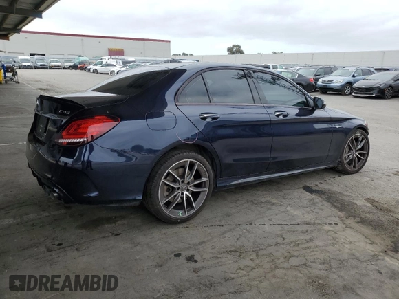2020 Mercedes-Benz C 43 AMG z VIN W1KWF6EB4LR585855, wystawiony jako Copart lot #54072045 z przebiegiem 46 916 mil mil oraz Szkoda całkowita • Salvage title. Historia ofert i sprzedaży dostępna na DreamBid. Obrazek 3.
