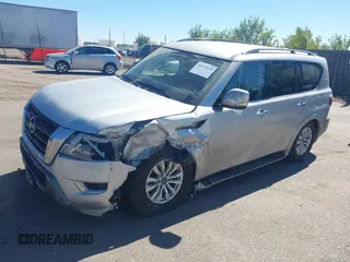 2021 Nissan Armada SV with VIN JN8AY2AD5M9662267, listed as a IAAI auction lot 40473229 with 77,356 mi miles. Bid and sale history available at carsss.com. Image 17.
