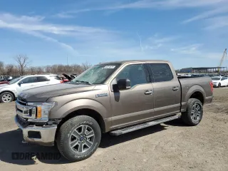 2018 Ford F-150 XL with VIN 1FTEW1EP0JKC78113, listed as a Copart auction lot 49214675 with 121,075 mi miles and Salvage Title. Bid and sale history available at carsss.com. Image 1.