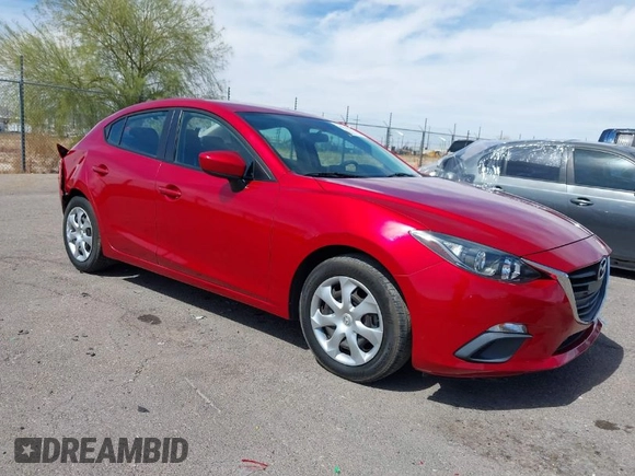 2015 Mazda 3 i Sport with VIN 3MZBM1U73FM208595, listed as a IAAI auction lot 41814673 with 69,189 mi miles and . Bid and sale history available at carsss.com. Image 1.
