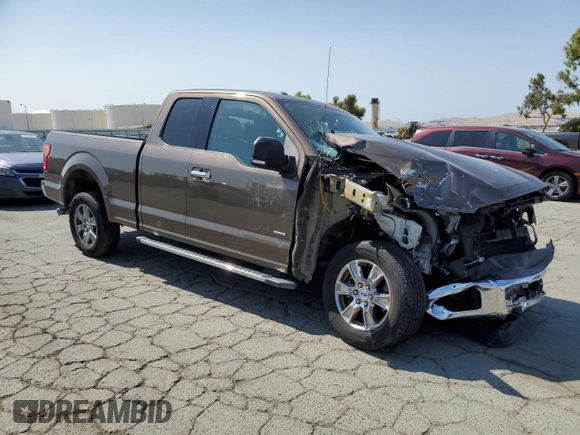 2015 Ford F-150 XL with VIN 1FTEX1CP1FKE50804, listed as a Copart auction lot 60172925 with 71,579 mi miles and Salvage title. Bid and sale history available at DreamBid. Image 4.