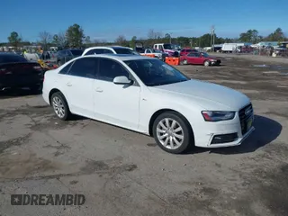 2015 Audi A4 Premium with VIN WAUBFAFL8FN019533, listed as a IAAI auction lot 41740420 with 97,724 mi miles. Bid and sale history available at carsss.com. Image 1.