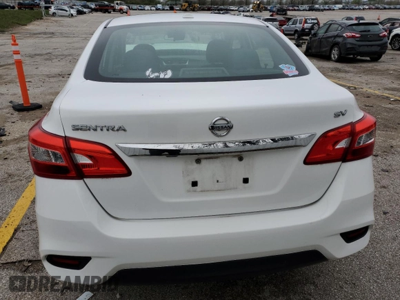2019 Nissan Sentra SV with VIN 3N1AB7AP3KY374407, listed as a Copart auction lot 51642585 with Not Provided miles and Salvage Title. Bid and sale history available at DreamBid. Image 6.