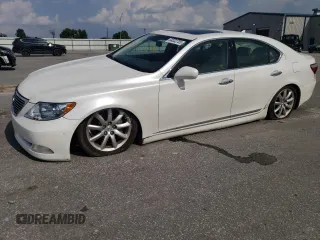 2008 Lexus LS 460 with VIN JTHBL46F485080239, listed as a Copart auction lot 64032705 with 157,873 mi miles and Salvage title. Bid and sale history available at DreamBid. Image 1.