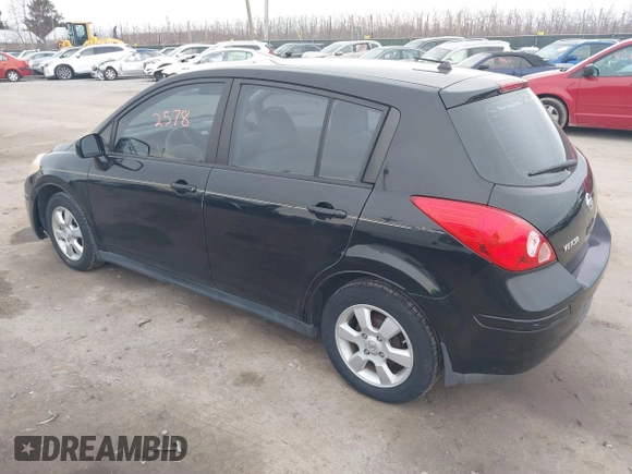 2008 Nissan Versa 1.8 S with VIN 3N1BC13E78L350580, listed as a IAAI auction lot 41512578 with 118,067 mi miles. Bid and sale history available at carsss.com. Image 3.