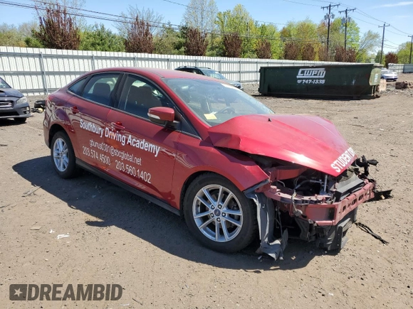 2017 Ford Focus SE with VIN 1FADP3F26HL305526, listed as a Copart auction lot 55124315 with Not Provided miles and Salvage Title. Bid and sale history available at DreamBid. Image 4.