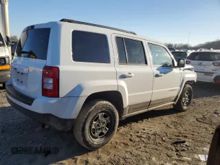 2017 Jeep Patriot 75th Anniversary with VIN 1C4NJRBB7HD107234, listed as a Copart auction lot 42374425 with 77,111 mi miles and Salvage Title. Bid and sale history available at carsss.com. Image 3.