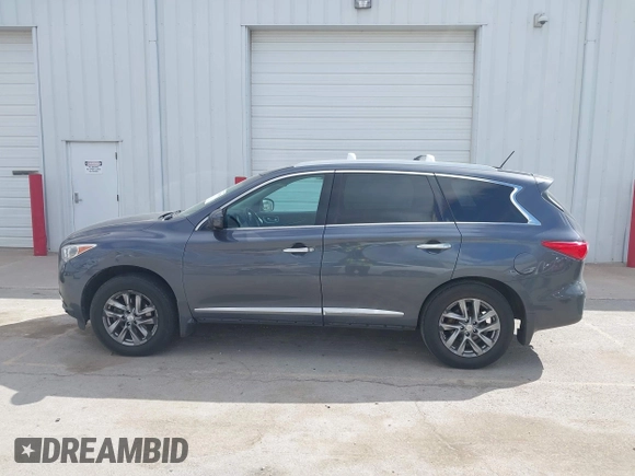 2013 Infiniti JX35 z VIN 5N1AL0MM2DC348245, wystawiony jako IAAI lot #41985096 z przebiegiem 130 127 mil mil oraz . Historia ofert i sprzedaży dostępna na DreamBid. Obrazek 14.