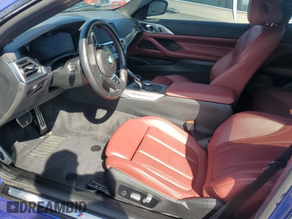 2023 BMW 4 Series M440i xDrive with VIN WBA13AR01PCL45497, listed as a Copart auction lot 74858704 with Not Provided miles and Non Repairable. Bid and sale history available at DreamBid. Image 7.