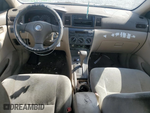 2006 Toyota Corolla CE with VIN 1NXBR32E26Z752238, listed as a Copart auction lot 54994805 with 255,778 mi miles and Salvage Title. Bid and sale history available at DreamBid. Image 8.