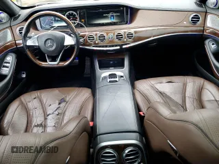 2016 Mercedes-Benz S 63 AMG with VIN WDDUG7JB0GA235269, listed as a Copart auction lot 54763815 with Not Provided miles and Salvage Title. Bid and sale history available at carsss.com. Image 8.