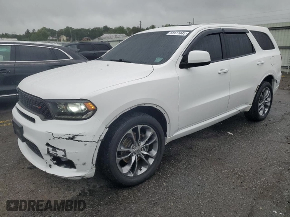 2020 Dodge Durango GT Plus z VIN 1C4RDJDG1LC248995, wystawiony jako Copart lot #58127445 z przebiegiem 40 863 mil mil oraz Szkoda całkowita • Salvage title. Historia ofert i sprzedaży dostępna na DreamBid. Obrazek 1.