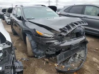 2017 Jeep Cherokee Sport with VIN 1C4PJLAB1HW571728, listed as a Copart auction lot 51179785 with 186,498 mi miles and Salvage Title. Bid and sale history available at carsss.com. Image 4.