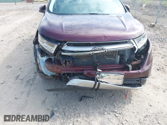 2017 Ford Edge Titanium with VIN 2FMPK4K81HBB51275, listed as a IAAI auction lot 42072543 with 90,912 mi miles. Bid and sale history available at carsss.com. Image 6.