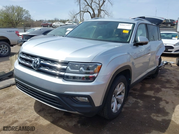 2018 Volkswagen Atlas 3.6L V6 SE with VIN 1V2KR2CA4JC509845, listed as a IAAI auction lot 41817227 with 72,961 mi miles. Bid and sale history available at carsss.com. Image 19.
