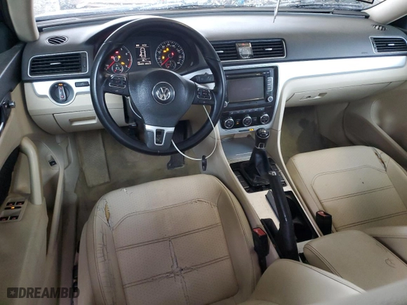 2012 Volkswagen Passat SE w/Sunroof with VIN 1VWBH7A38CC038496, listed as a Copart auction lot 52283855 with 180,425 mi miles and Clean Title. Bid and sale history available at carsss.com. Image 8.