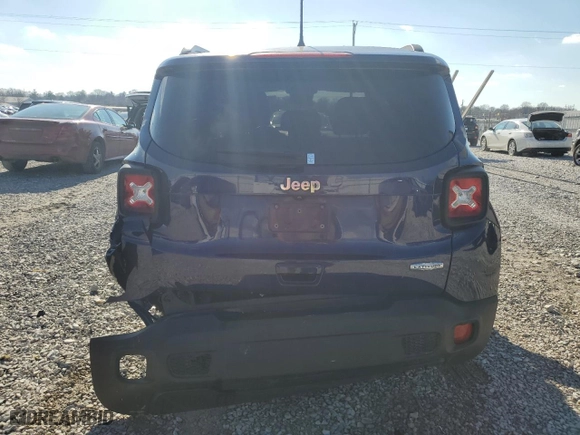 2018 Jeep Renegade Latitude with VIN ZACCJABB8JPJ20300, listed as a Copart auction lot 47834555 with 67,926 mi miles and Salvage Title. Bid and sale history available at carsss.com. Image 6.
