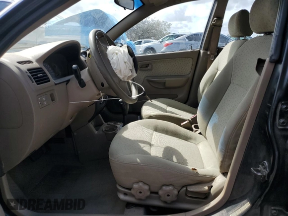 2003 Kia Rio with VIN KNADC165036169340, listed as a Copart auction lot 51538975 with 136,054 mi miles and Salvage Title. Bid and sale history available at carsss.com. Image 7.