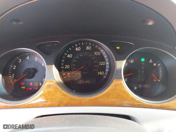 2005 Lexus ES 330 with VIN JTHBA30G755097453, listed as a IAAI auction lot 41422974 with 181960 miles. Bid and sale history available at carsss.com. Image 7.