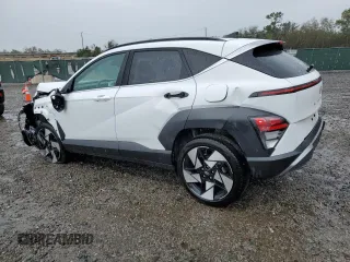 2024 Hyundai Kona Limited with VIN KM8HECA31RU083275, listed as a Copart auction lot 46590375 with 19,642 mi miles and Non Repairable. Bid and sale history available at carsss.com. Image 2.