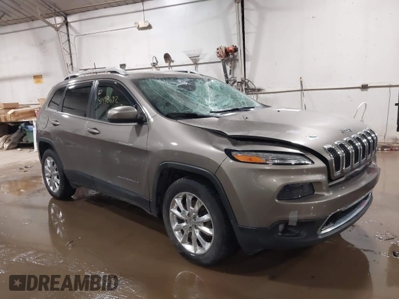 2017 Jeep Cherokee Limited with VIN 1C4PJMDB4HW543830, listed as a IAAI auction lot 41498692 with 115,720 mi miles and . Bid and sale history available at DreamBid. Image 1.