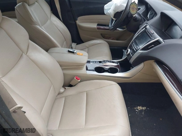2015 Acura TLX V6 Tech with VIN 19UUB2F50FA016665, listed as a IAAI auction lot 41563642 with 161,386 mi miles. Bid and sale history available at carsss.com. Image 5.