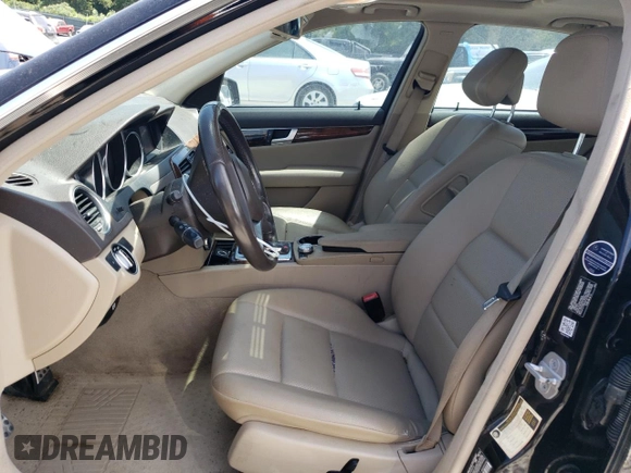 2012 Mercedes-Benz C 300 Sport with VIN WDDGF8BB2CR202340, listed as a Copart auction lot 63282835 with 111,000 mi miles and Salvage title. Bid and sale history available at DreamBid. Image 7.