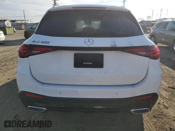 2024 Mercedes-Benz GLC with VIN W1NKM4GB9RF186443, listed as a Copart auction lot 47267855 with 4,395 mi miles and Clean Title. Bid and sale history available at carsss.com. Image 6.