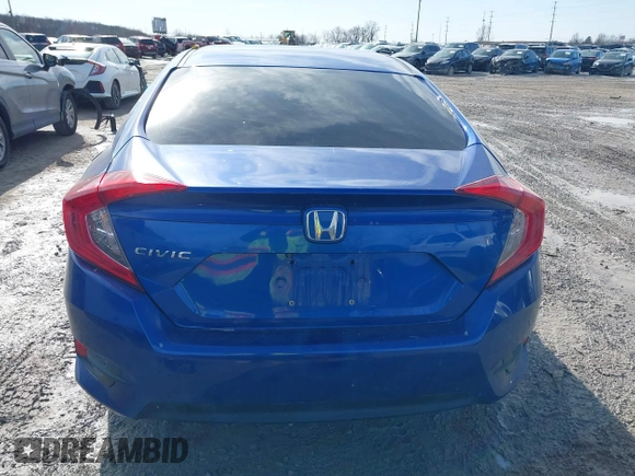2018 Honda Civic Sedan LX with VIN 19XFC2F53JE019635, listed as a IAAI auction lot 41537152 with 74,958 mi miles. Bid and sale history available at carsss.com. Image 16.