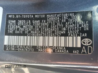 2014 Toyota Corolla L with VIN 2T1BURHE7EC045757, listed as a Copart auction lot 62062865 with 142,578 mi miles and Salvage title. Bid and sale history available at DreamBid. Image 12.