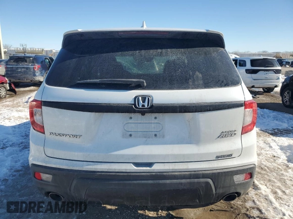 2021 Honda Passport Sport with VIN 5FNYF8H20MB010766, listed as a Copart auction lot 88432445 with 62,132 mi miles and Salvage title. Bid and sale history available at DreamBid. Image 6.